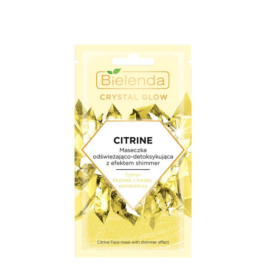 bielenda crystal glow citrine nourishing detoxifying face mask vegan 8g