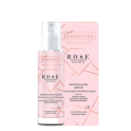 Bielenda Crystal Glow Rose Quartz Brightening Facial Serum 30ml - Roxie Cosmetics