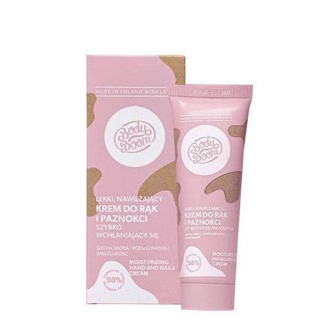 body boom moisturizing light hand cream 50ml vegan