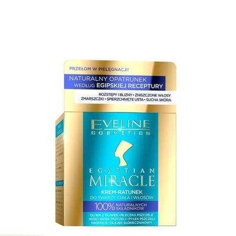 Eveline Egyptian Miracle Face Body Hair Rescue Cream bee honey propolis beewax miracle