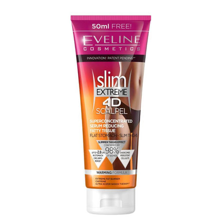 eveline cosmetics scalpel body serum reducing fatty tissue 250ml warming formula