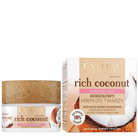 eveline cosmeting vegan coconut face cream ultra nourishing