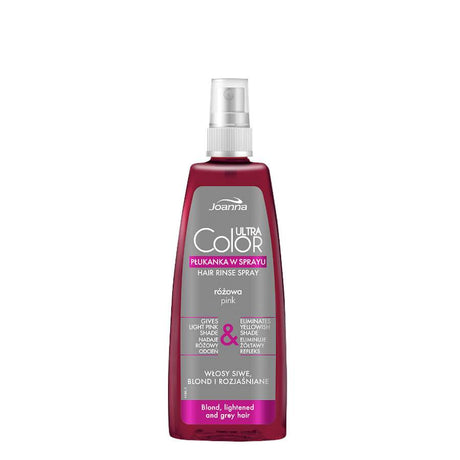 joanna ultra color pink hair rinse spray eliminete yellow shade