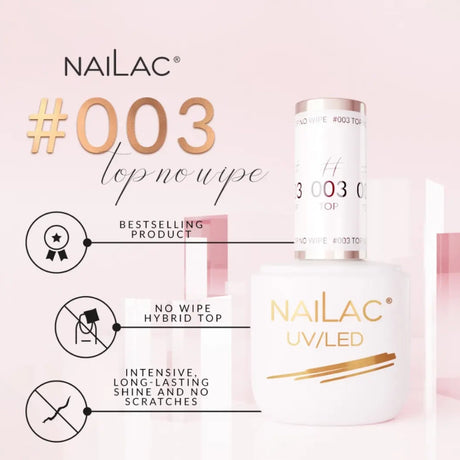 NaiLac Hybrid UV/LED Top No Wipe 003 7ml
