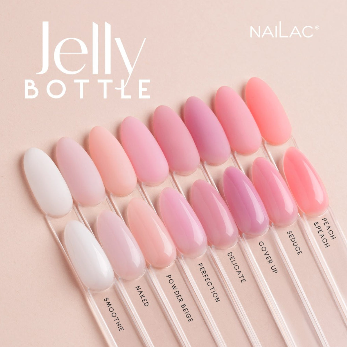 Nailac Jelly Bottle Gel Powder Beige New Collection