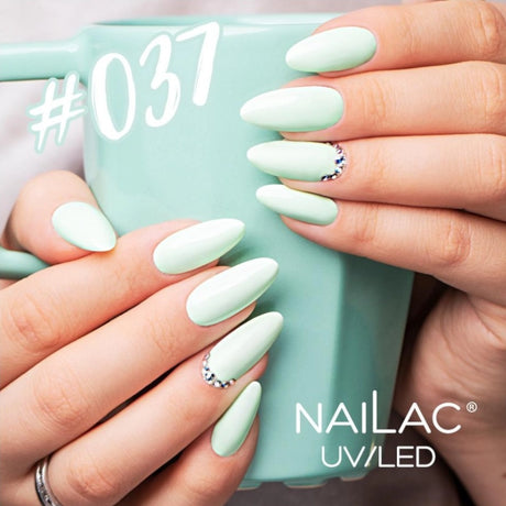 NaiLac UV/LED Gel Nail Polish 037 Mint Nails