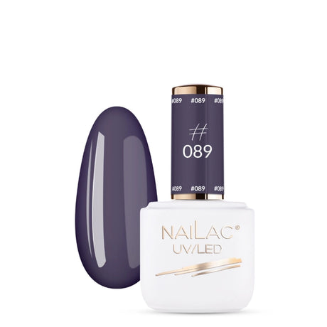 NaiLac UV/LED Gel Nail Polish 089 Dark Grey