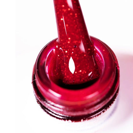 NaiLac UV/LED Gel Nail Polish 112 Glitter Red