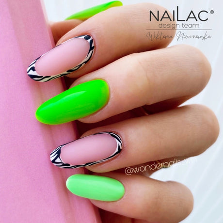 NaiLac UV/LED Gel Nail Polish 235N Neon Green Nail