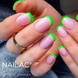NaiLac UV/LED Gel Nail Polish 235N Neon Green Nails