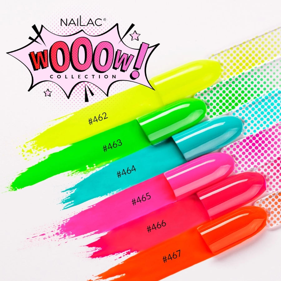 NaiLac UV/LED Gel Nail Polish 462 Yellow Neon Wooow Collection Colours