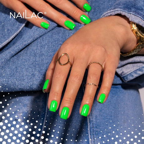NaiLac UV/LED Gel Nail Polish 463 Green Neon 7ml