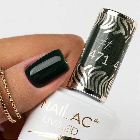 NaiLac UV/LED Gel Nail Polish 471 7ml green