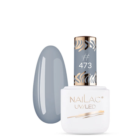 NaiLac UV/LED Gel Nail Polish 473 Gray