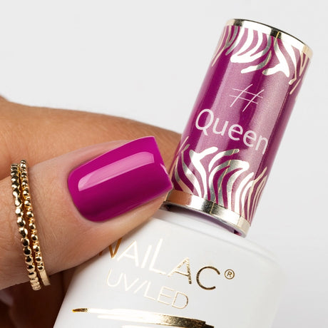 NaiLac UV/LED Gel Nail Polish Queen Violet Nails