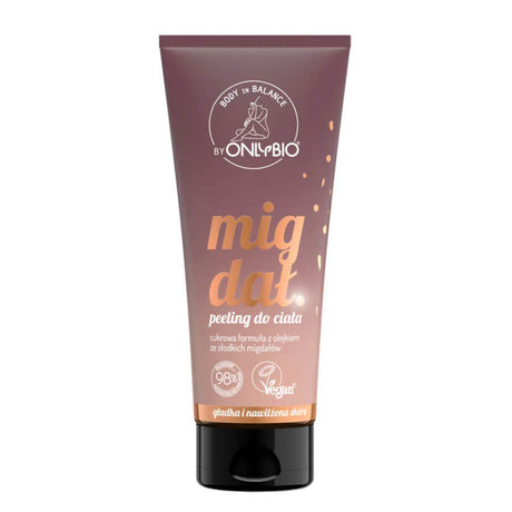 OnlyBio Body Balance Almond Body Scrub 200ml vegan