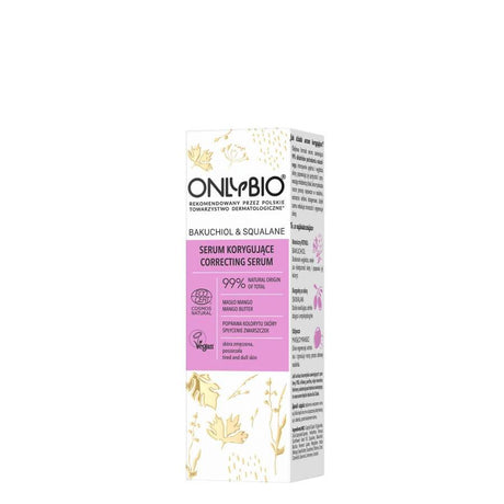onlybio correcting face serum vegan 30ml bakuchiol squalane