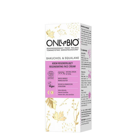 onlybio bakuchiol face cream regenerating day night vegan 50ml