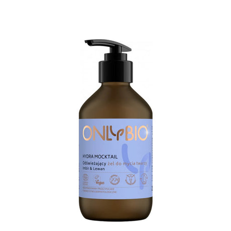 onlybio refreshing face wash gel hydra mocktail 250ml vegan