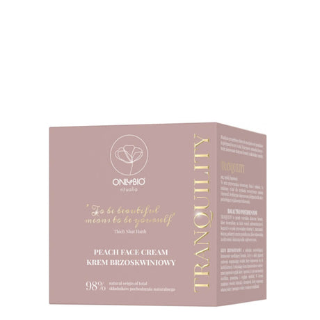 onlybio ritualia peach face cream 50ml vegan