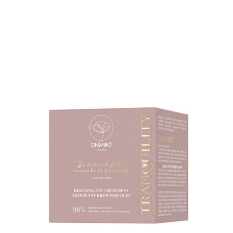 onlybio rescuing eye cream 15ml vegan 98 natural ingredients