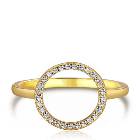 Roxie 18K Gold Plated 925 Sterling Silver Zircon Stone Ring Emily
