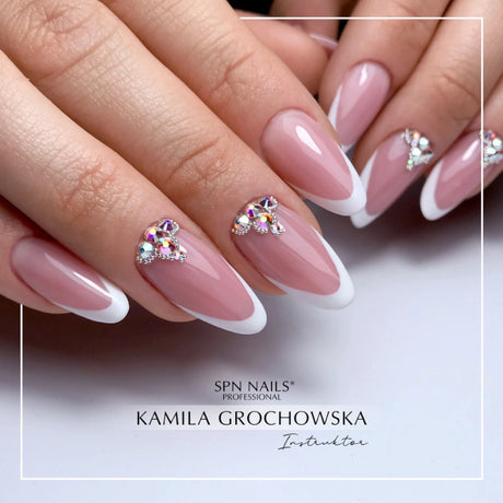 SPN Nails Acryl-O!-Gel Acrylic Gel Cover Mask shown on nails