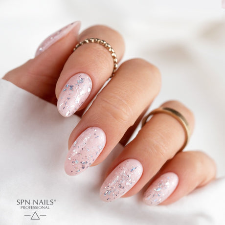 SPN Nails UV LaQ Bling Top Holographic Silver Nails Styling