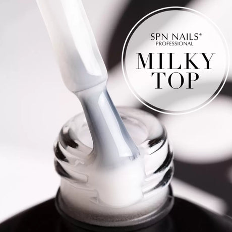 SPN Nails UV LaQ Hybrid Milky Top close
