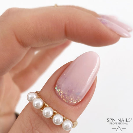 SPN Nails Rubber Base COLOR & GO! Pink Bubbles Styling