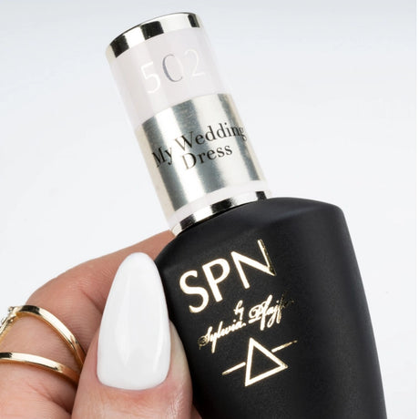 SPN Nails UV/LED Gel Polish 502 My Wedding Dress White