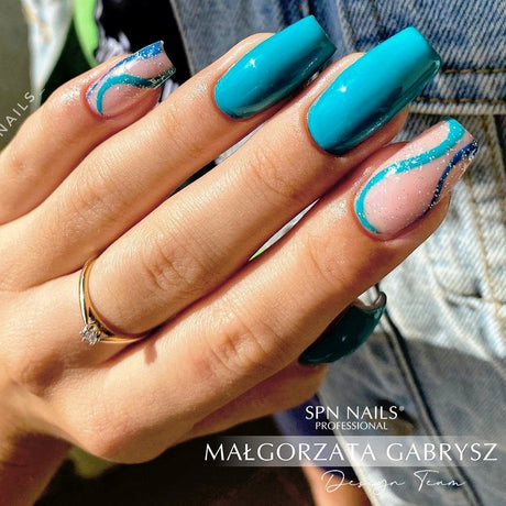 SPN Nails UV/LED Gel Polish 519 Caribbean Dream Green Nail Styling