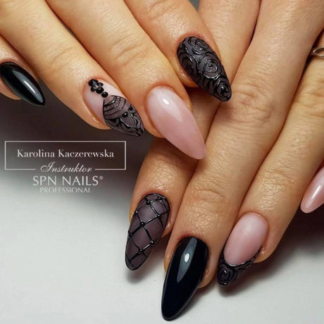 SPN Nails UV/LED Gel Polish 521 Grunge Black