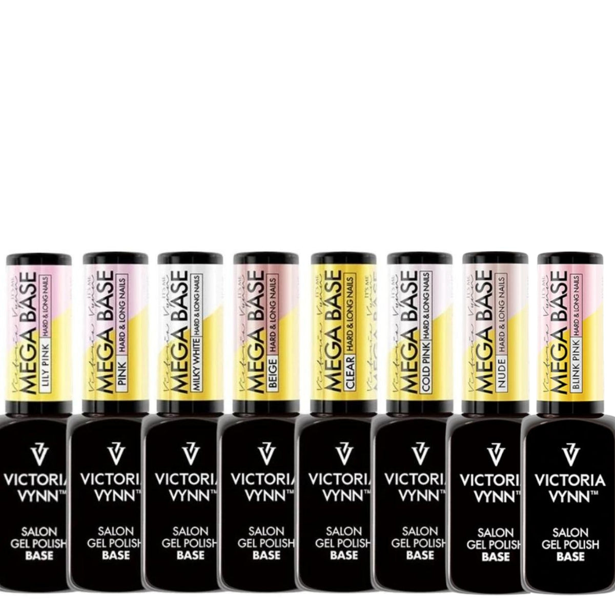 Victoria Vynn Gel Polish Mega Base 8 Shades Set Roxie Cosmetics