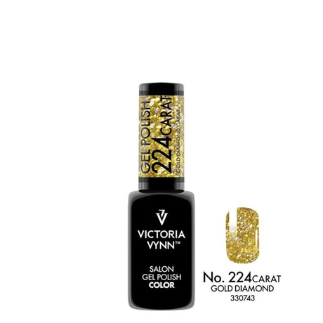 Victoria Vynn Gel Polish Color 224 Carat Gold Diamond 8ml