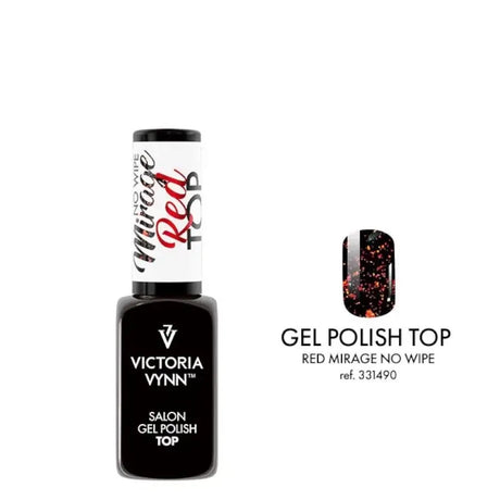 Victoria Vynn Gel Polish Red Mirage Top No Wipe 8ml