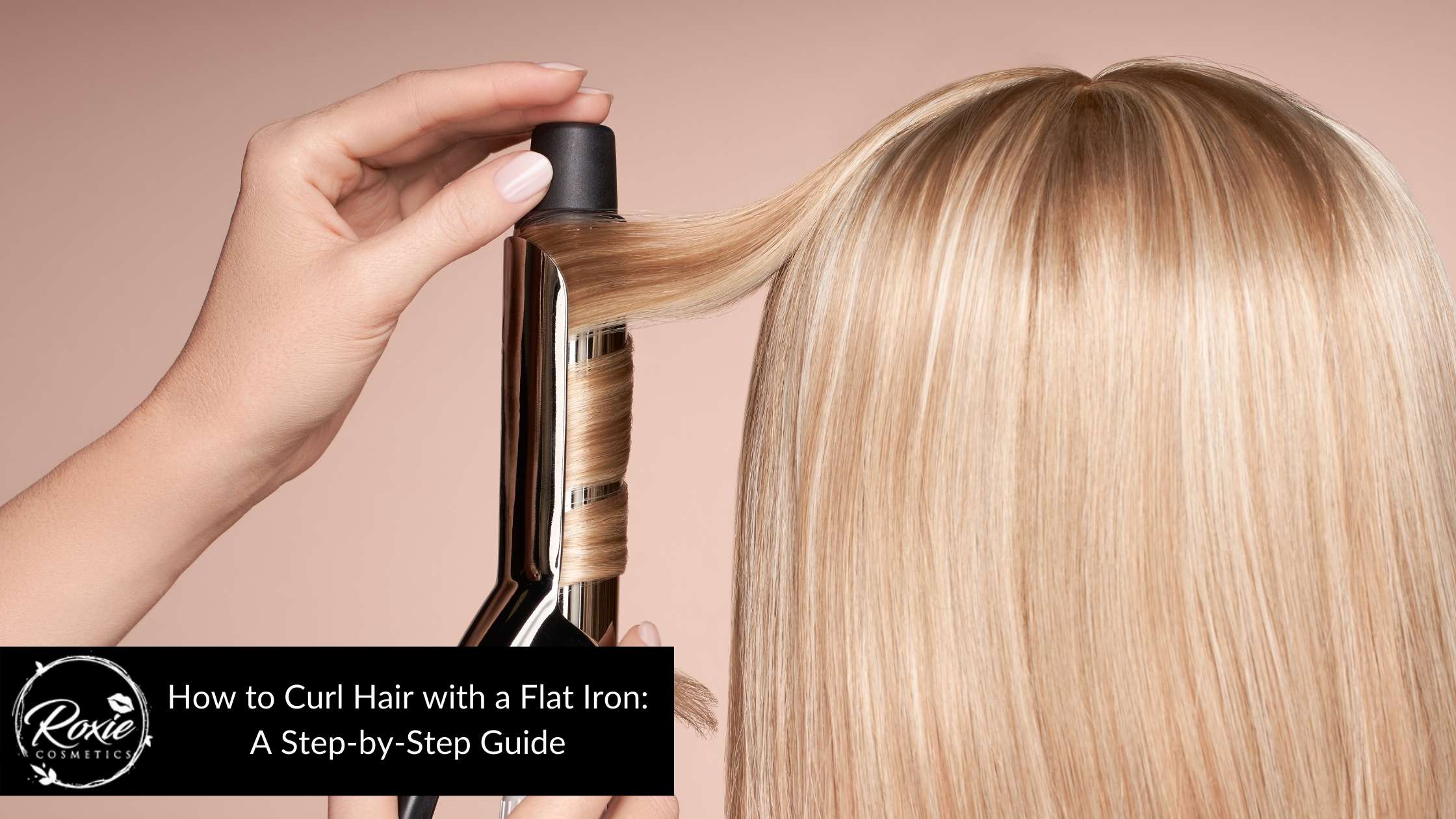 How to use flat outlet iron to curl hair