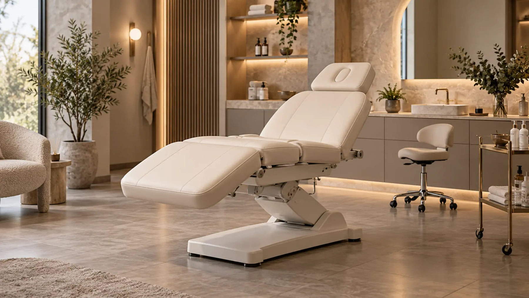 Premium professional salon interior: vs 4 Motor Beauty Bed