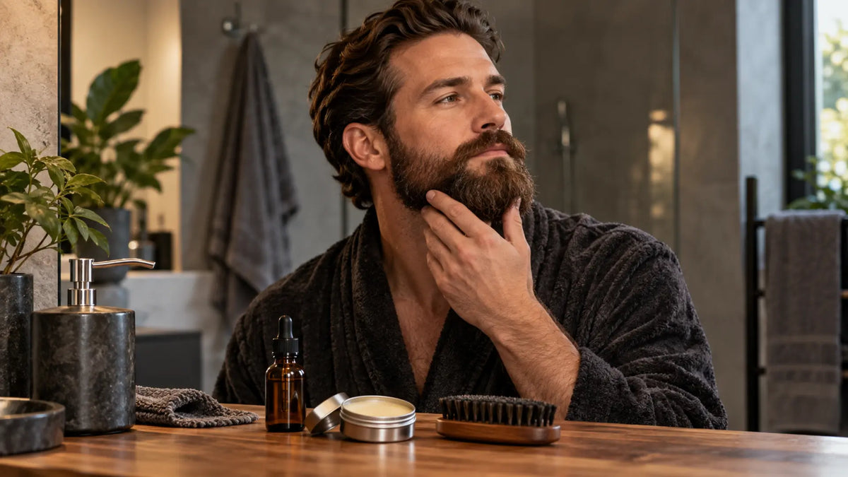 Modern men’s grooming editorial: Beard Care
