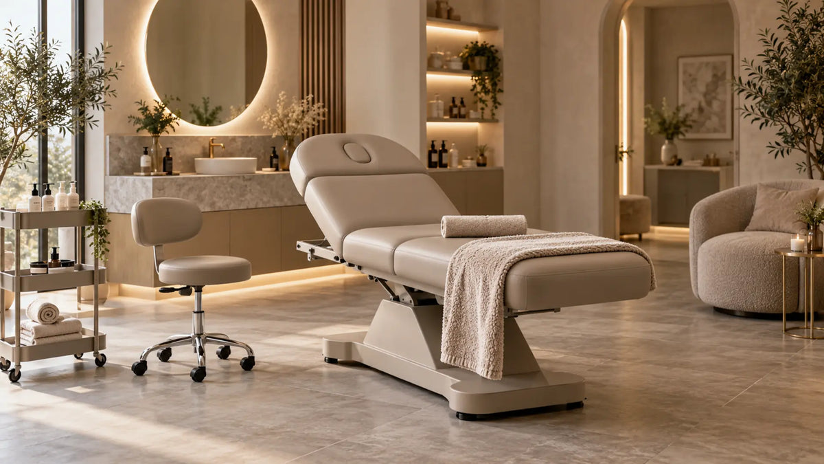 Premium professional salon interior: Beauty Bed Upholstery