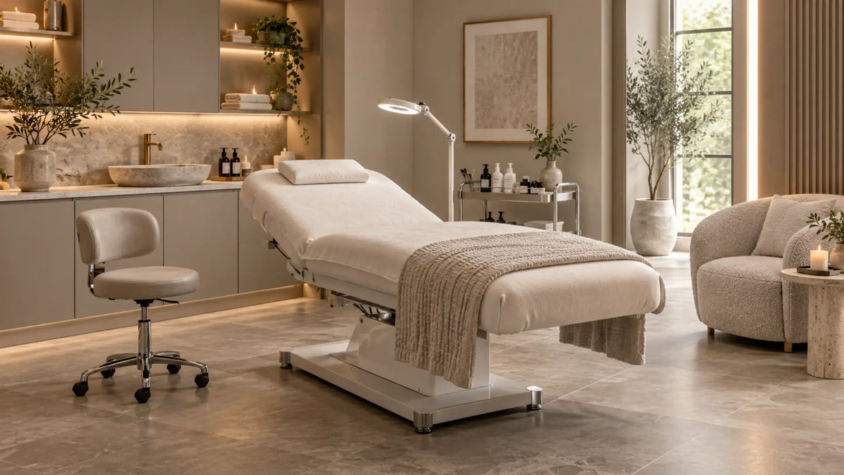 Premium professional salon interior: Beauty Beds for Small Treatment Rooms
