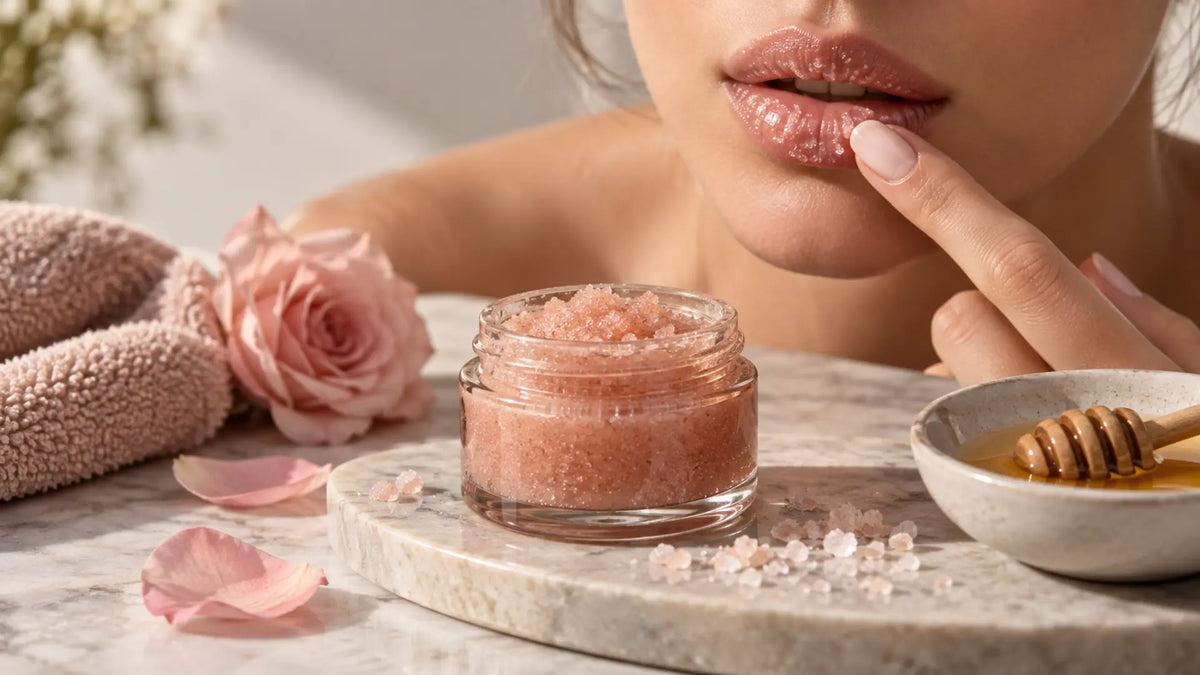 Lip-care beauty editorial: Lip Scrubs