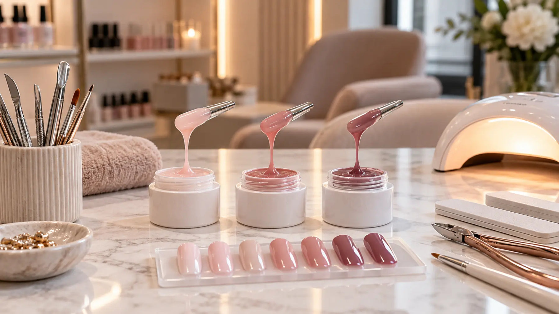 Premium nail studio editorial: Builder Gel Viscosity Explained