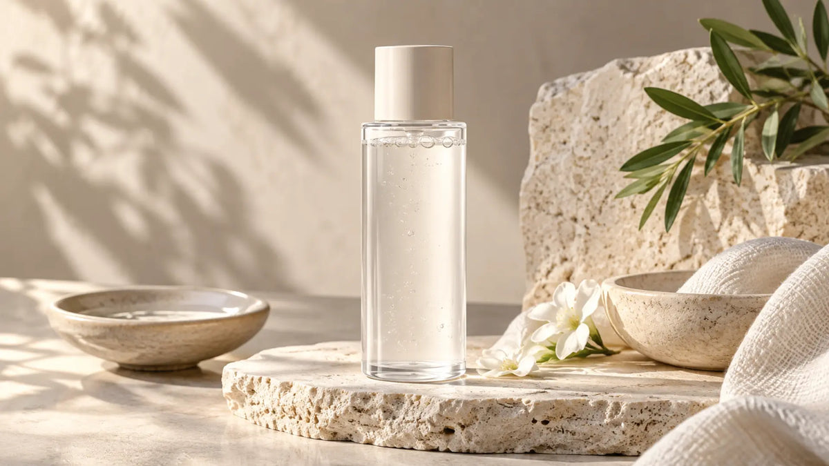 Skincare editorial in soft natural light: Toner for Dry Skin