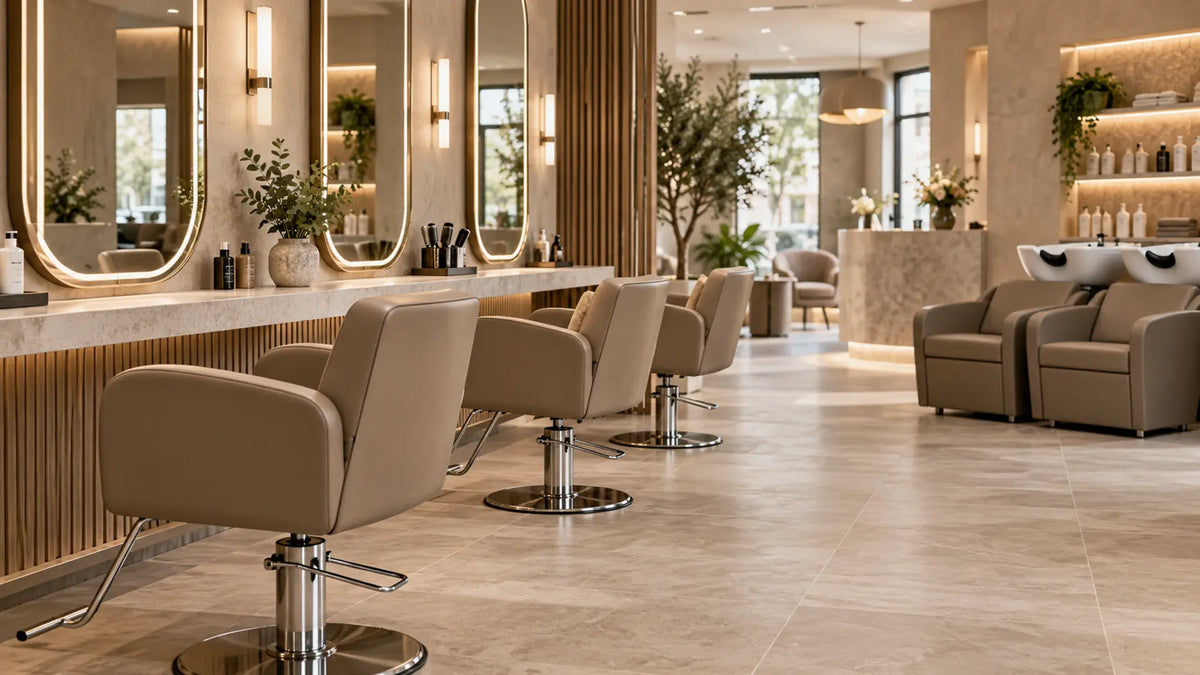 Premium professional salon interior: Hair Salon Chair Upholstery