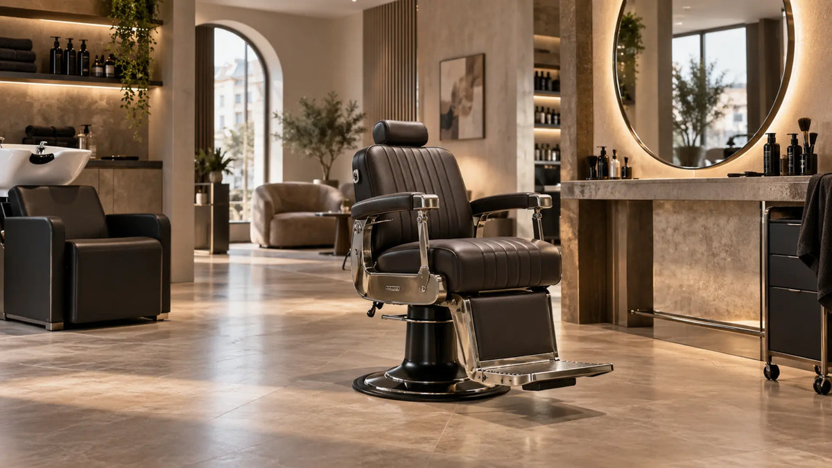 Premium professional salon interior: Clean & Maintain a Professional Barber Chair