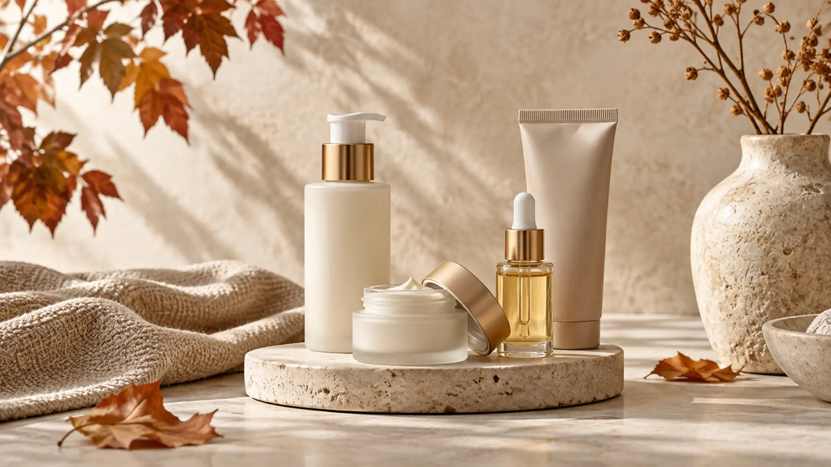 Skincare editorial in soft natural light: Autumn Skincare