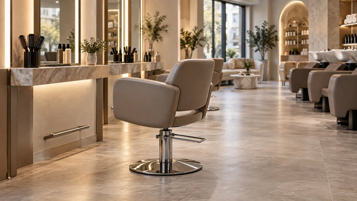 Premium professional salon interior: Hydraulic Hairdressing Chairs