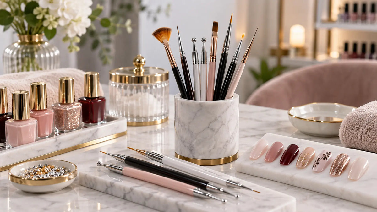 Premium nail studio editorial: Nail Art Brushes & Dotting Tools