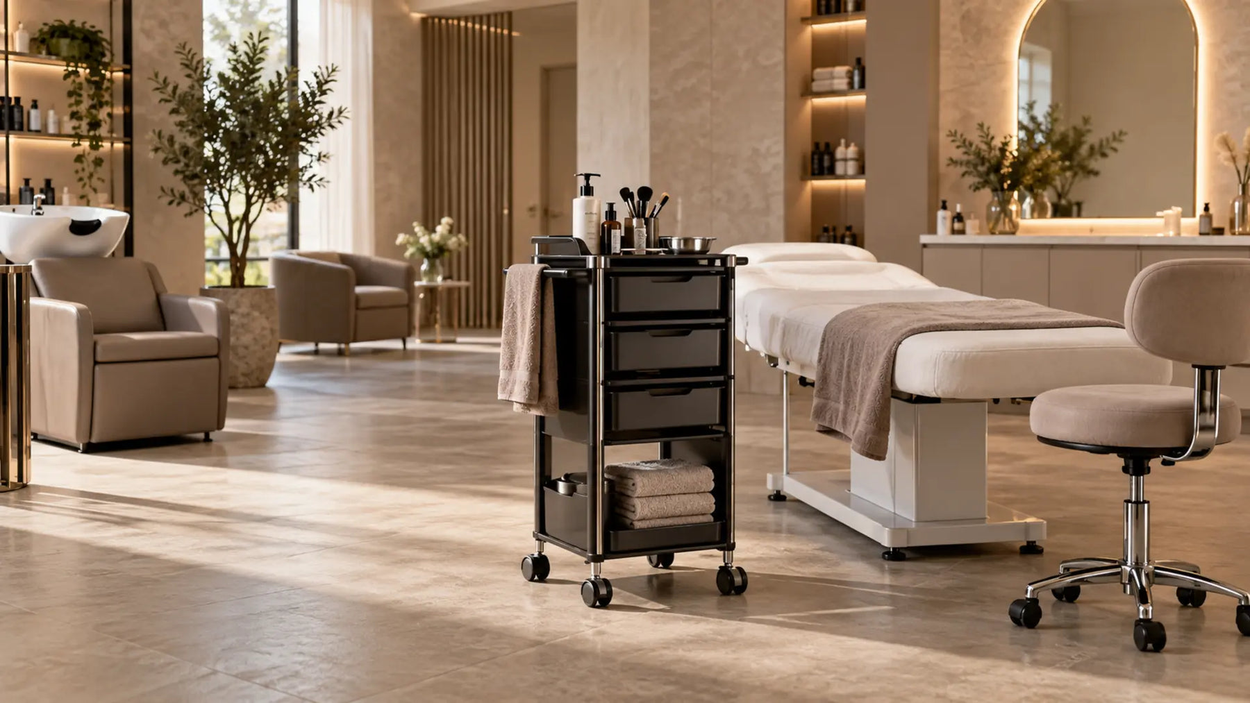 Premium professional salon interior: Professional Beauty Trolleys